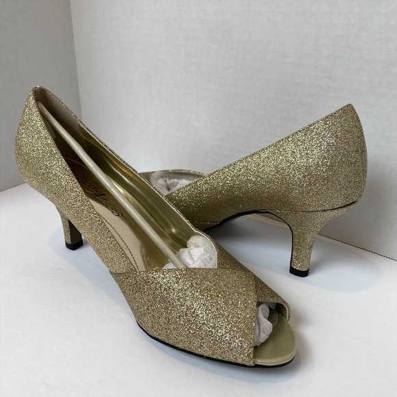 Easy Street - Alive @5 - Ravish Pump - Gold Glitter - Size 9 W - New in Box - Picture 7 of 11